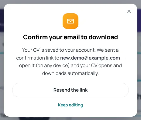 Confirm your email to download window